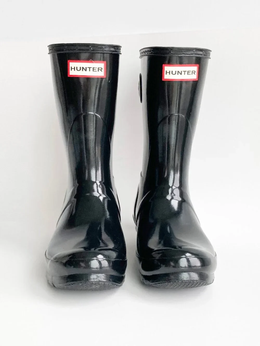 Hunter Original Short Gloss Rain Boots NWOB sz 7